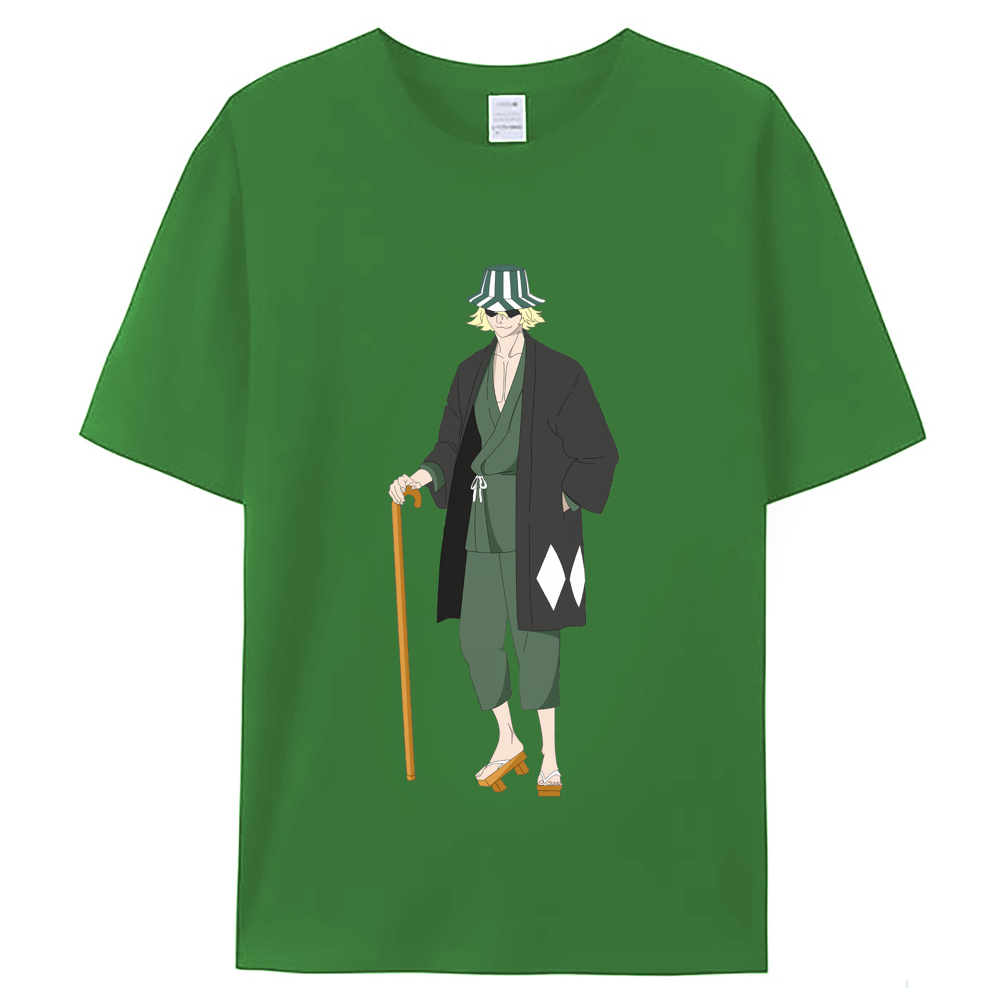 （画像用） "ブリーチ 浦原 喜助（うらはら きすけ） BLEACH Urahara Kisuke " レディースカジュアルプリントTシャツ（綿100％）